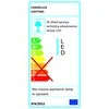 Pakabinamas šviestuvas Candellux SSP-22 CH/TR+BL 8W LED 230V ŽIEDAS LED MĖLYNAS ŽEMYNAS ŠVIESUS PAKABAMAS Kvadratinis STIKLAS