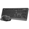 A4Tech FStyler komplektas Klaviatūra ir pelė 2.4G FG1035 RF NANO Pilkas