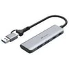 ADAPTERIS TRACER A-5, USB C tipo į USB-A, 2x USB-A + 2x USB-C