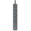 Tracer Power Line+ 1,5 m 4 USB lizdai PD18W grafito
