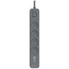 Tracer Power Line+ 1,5 m 4 lizdai + USB-A grafito