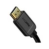 Kabelis HDMI-HDMI kištukai 1.0m (HDMI 2.0) juodas 4K 60Hz, BASEUS