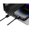 3in1 USB laidas Baseus StarSpeed Series, USB-C + Micro + Lightning 3.5A, 1.2m (juodas)