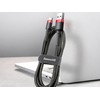 Baseus Cafule USB-C kabelius 2A 3m - Juodas / Raudonas