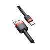Baseus Cafule USB-C kabelius 2A 3m - Juodas / Raudonas