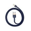Baseus Cafule USB Lightning kabelis 1.5A 2m - Auksinis / Tamsiai mėlynas