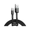 Baseus Cafule Micro USB kabelis 2.4A 0.5m - Pilkas / Juodas