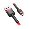 Kabelis Baseus Cafule mikro USB 2.4A 1m red