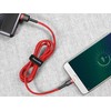 Kabelis Baseus Cafule mikro USB 2.4A 1m red