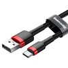 Baseus Cafule kabelis USB-C 3A 0.5m - Juodas / Raudonas