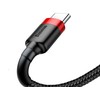 Baseus Cafule kabelis USB-C 3A 0.5m - Juodas / Raudonas