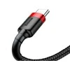 Baseus Cafule kabelis USB-C 3A 0.5m - Juodas / Raudonas