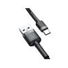 Baseus Cafule kabelis USB-C 3A 0.5m - Pilkas / Juodas