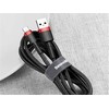 Baseus Cafule kabelis USB-C 3A 0.5m - Juodas / Raudonas