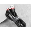 Baseus Cafule kabelis USB-C 3A 0.5m - Juodas / Raudonas