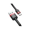 Baseus Cafule kabelis USB-C 2A 2m - Raudonas / Juodas