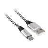 TRACER USB 2.0 AM - micro 1.0m juodas-sidabrinis cable