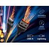 TRACER USB A - Lightning kabelis 1m BK