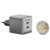 ALOGIC Dual USB-C Rapid Power 45W Cube GaN Charger - Space pilka