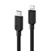 Kabelis USB Alogic USB-C - Lightning 1 m Juodas (ELPC8P01-BK)