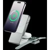ALOGIC Matrix 3 viename magnetinis įkrovimo dokas su Apple Watch įkrovikliu – baltas