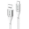 ALOGIC Super Ultra USB-A to USB-C Cable 3 m with 3A fast charging and 480 Mbps transfer - Sidabrinis