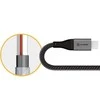 ALOGIC Ultra USB-C to USB-C Cable 5A/480Mbps 30 cm - Space pilka