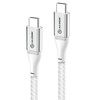 ALOGIC Ultra USB-C į USB-C laidas 5A/480Mbps 3 m – sidabrinis