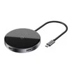 Charger induction for smartphone Baseus WXJMY-A0G (USB 2.0, USB 3.0, USB typ C, juodos spalvos)