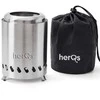 herQs Smokeless FirePit Mini - Sidabrinis