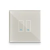 Iotty Smart Switch Faceplate 2-gang - rusvai gelsvas