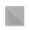 Iotty Smart Switch Faceplate 2-gang - Cyan