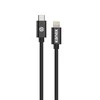 „Kanex Premium DuraBraid“ USB-C ir „Lightning“ kabelis (sidabrinis)