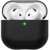 „KeyBudz Artisan“ serijos odinis dėklas, skirtas „AirPods“ (4-osios kartos), juodas