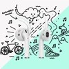 CULTURE KeyBudz EarBuddyz – silikoniniai nakładki do AirPods 1/2, EarPods (juodas)