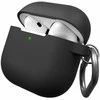 KeyBudz Elevate Keychain – silikoninis apsauginis dėklas, skirtas 4 gen. AirPods (juodas).