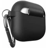 KeyBudz Elevate Keychain – silikoninis apsauginis dėklas, skirtas 4 gen. AirPods (juodas).
