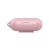 Rausvas AirPods Pro 2 silikoninis dėklas su kilpute