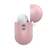 Rausvas AirPods Pro 2 silikoninis dėklas atverstu dangteliu
