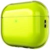KeyBudz Jelly Series permatomas Shell skirta AirPods Pro 3rd Gen - Neon yellow