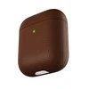 KeyBudz Artisan serijos odinis dėklas, skirtas AirPods Natural Brown