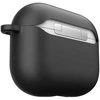 KeyBudz - PodSkinz HyBridShell Series Keychain dėklas - Premium hard shell triple layer dėklas skirtas your Airpods 3 (Color: Juodas)