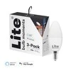 Lite bulb moments – baltas ir spalvotas atmosfera (RGB) E14 lemputė – 3 pakuotės