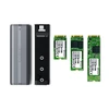 Satechi SATECHI USB-C NVME ir SATA SSD korpuso erdvė pilka