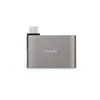 Moshi USB-C dvigubas USB-A adapteris, titano pilkas