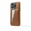„Trubadour Goods Limited“ „Mujjo“ odinis piniginės dėklas – odinis dėklas, skirtas „iPhone 15 Pro Max“, suderinamas su „MagSafe“ (įdegis)
