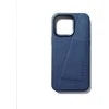 Dėklas Troubadour Goods Limited Mujjo Full Leather Wallet Case – dėklai, sukurti iPhone 15 Pro Max, suderinami su MagSafe (monaco mėlynas)