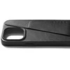 Dėklas Troubadour Goods Limited Mujjo Full Leather Wallet Case – dėklai, sukurti iPhone 15 Pro Max, suderinami su MagSafe (juodas)