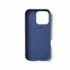 Mujjo Full Odinis dėklas iPhone 16 Pro tamsiai mėlyna