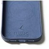 Mėlyna Mujjo Odinis dėklas - etui skórzane do iPhone 17 Pro kompatybilne su MagSafe (monaco mėlynas)